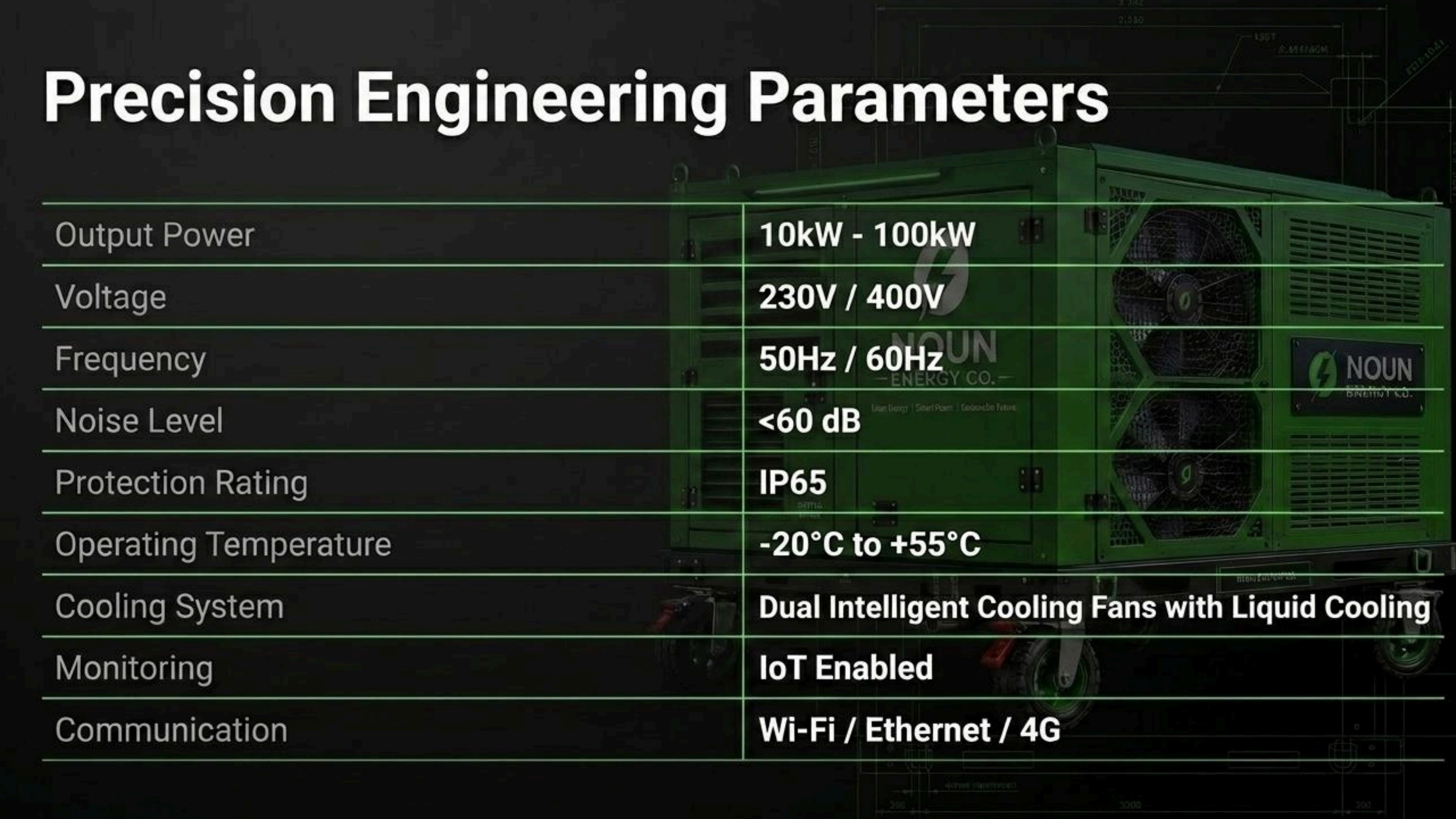Generator specs